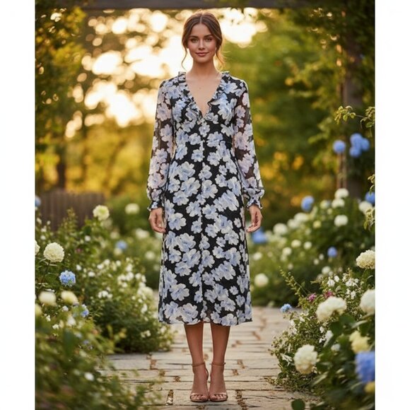 NWT EN SAISON Teagan Midi Dress - Picture 1 of 5